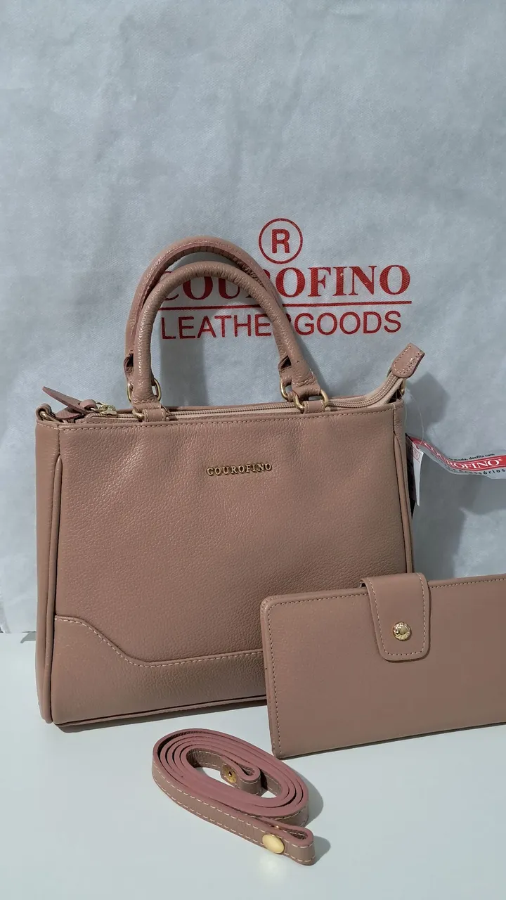 Bolsa Courofino com Carteira - Elegância e Sofisticação