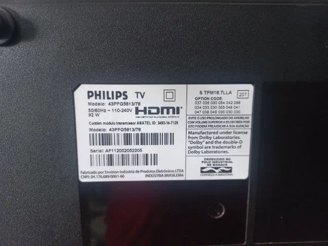 Tv Philips 42 polegadas tela quebrada. - Foto 3