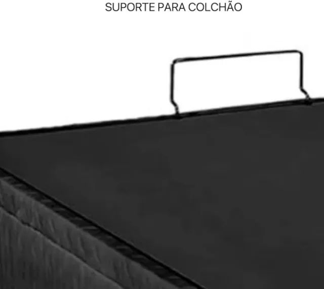 Cama Baú King Cinza - Foto 2