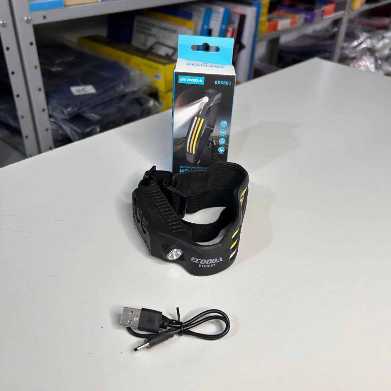 Lanterna de cabeça Ecooda (com sensor de presença)