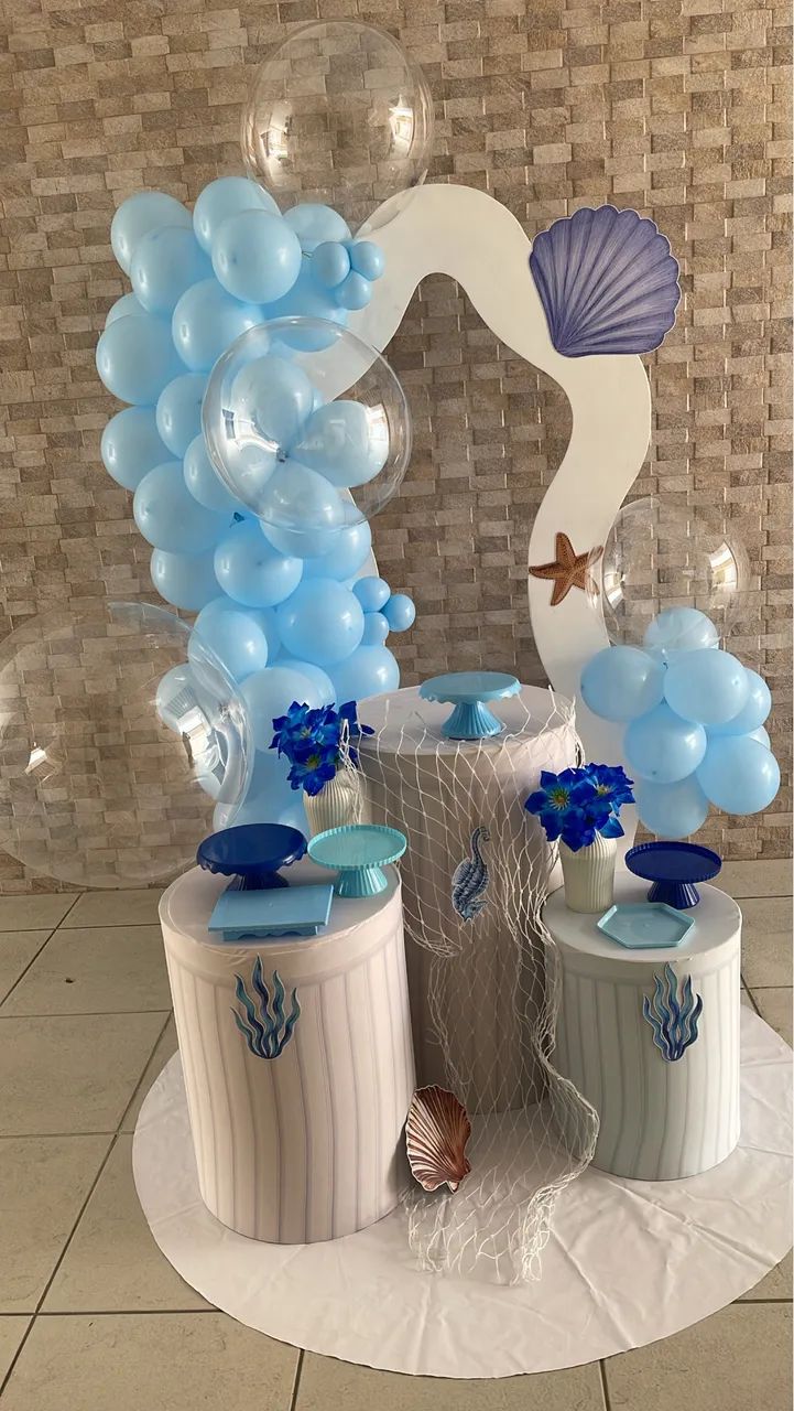 Fundo do mar decoração pegue e monte 