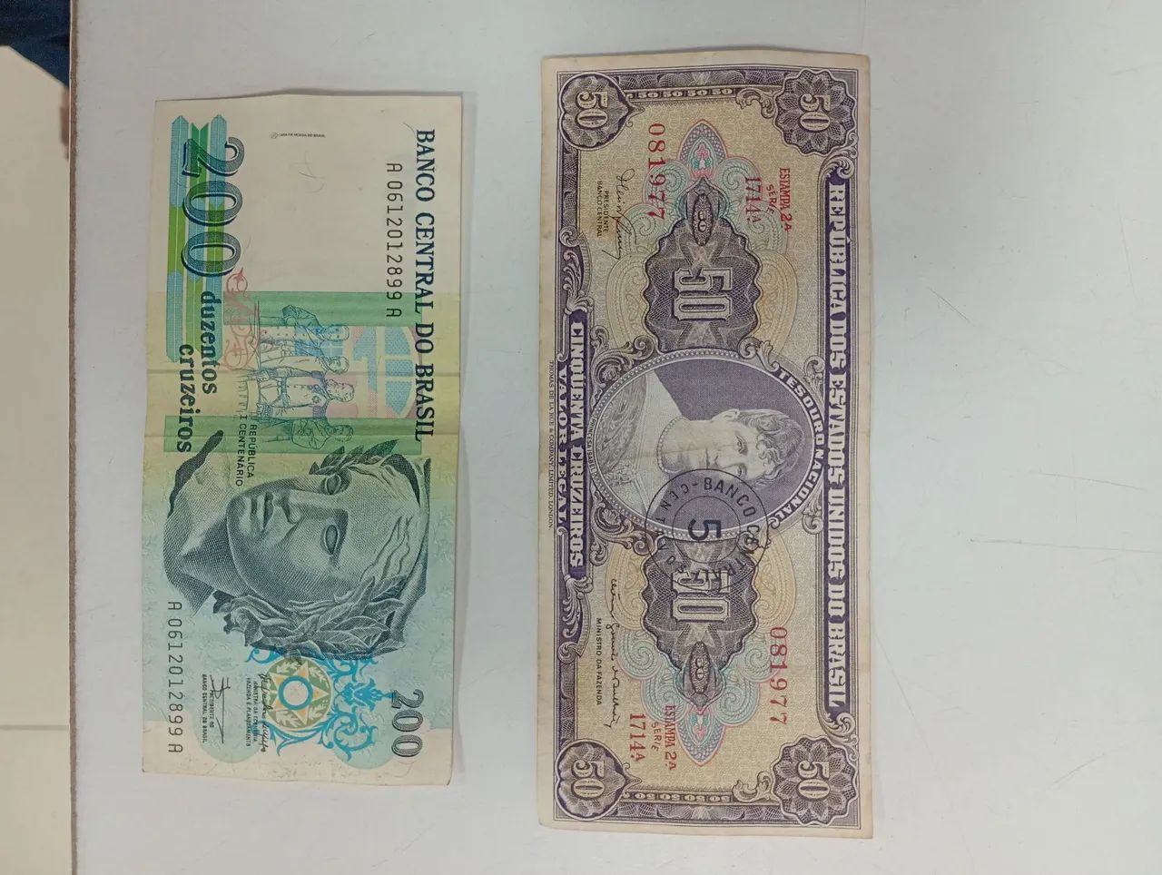 Cédulas antigas de dinheiro brasileiro  - Foto 4