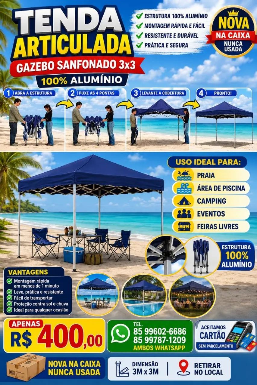 Tenda articulada 3x3