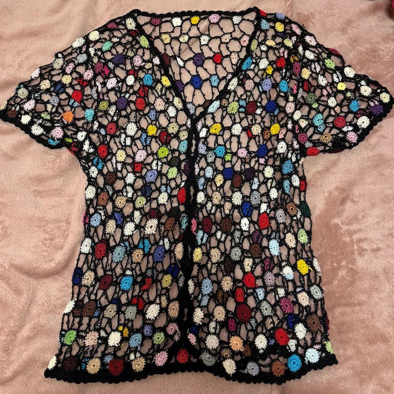 Blusa Colorida Vazada  - Foto 2