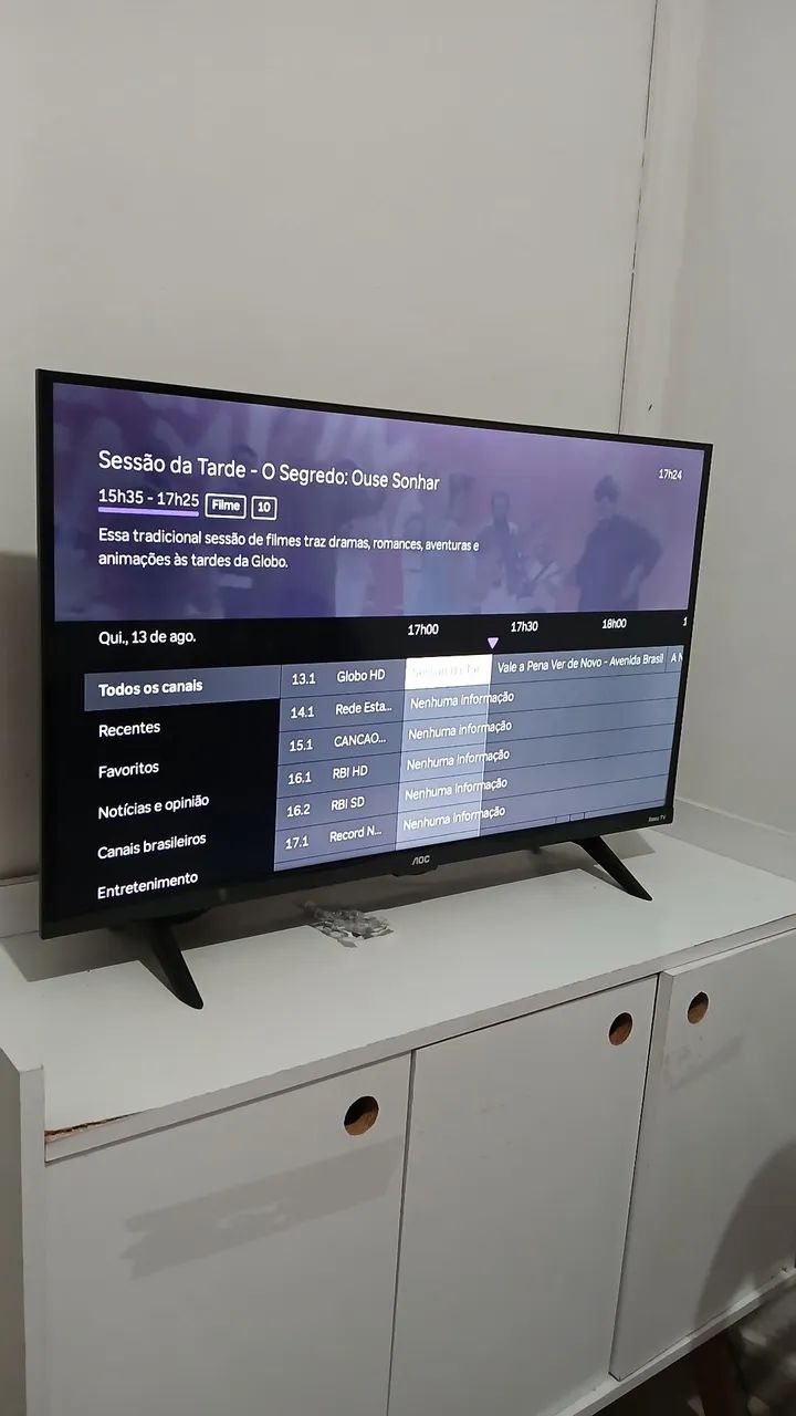 SMART TV AOC 32 POLEGADAS ROKU TV - AINDA NA GARANTIA  - Foto 2