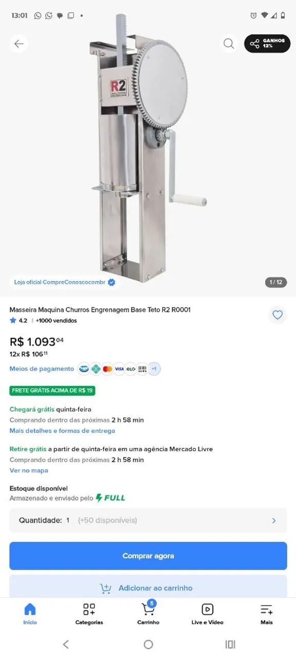 Carrinho de churros  - Foto 3