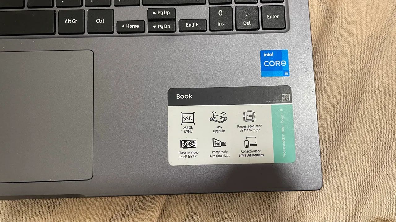 Notebook Samsung Book Intel Core i5 11ª Geração, SSD 256GB - Foto 4