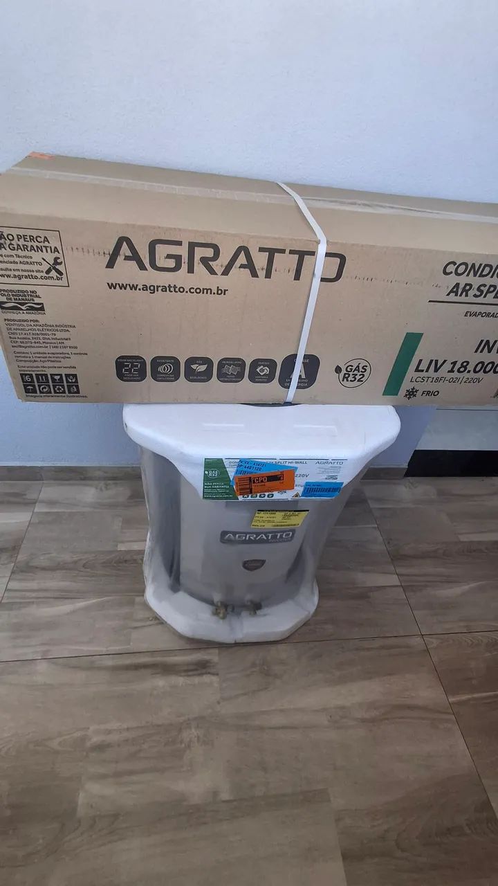 Arcondicionado agratto 18 000 btu novo - Foto 2
