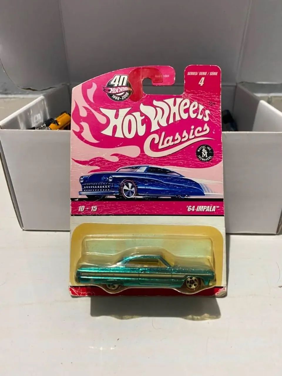 HotWheels Classics Series 4 #10 64 Impala Azul - Foto 4