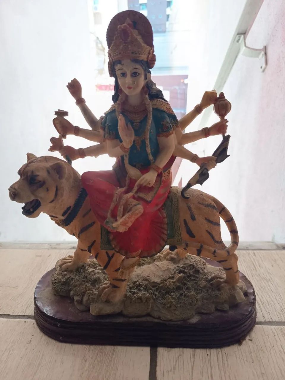 Índia Escultura Durga  - Foto 2