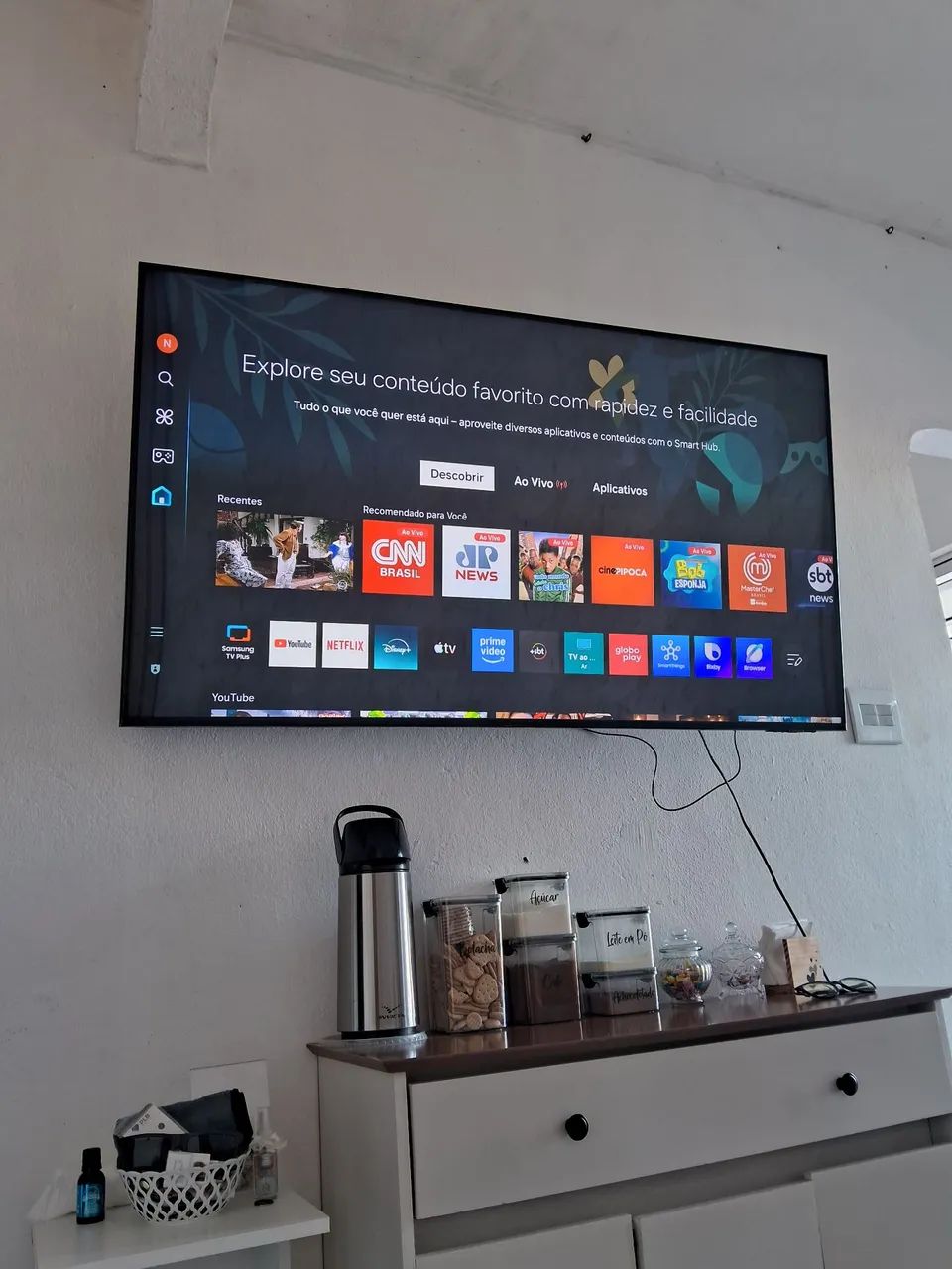 TV Samsung, 55 polegadas,  4k cristal