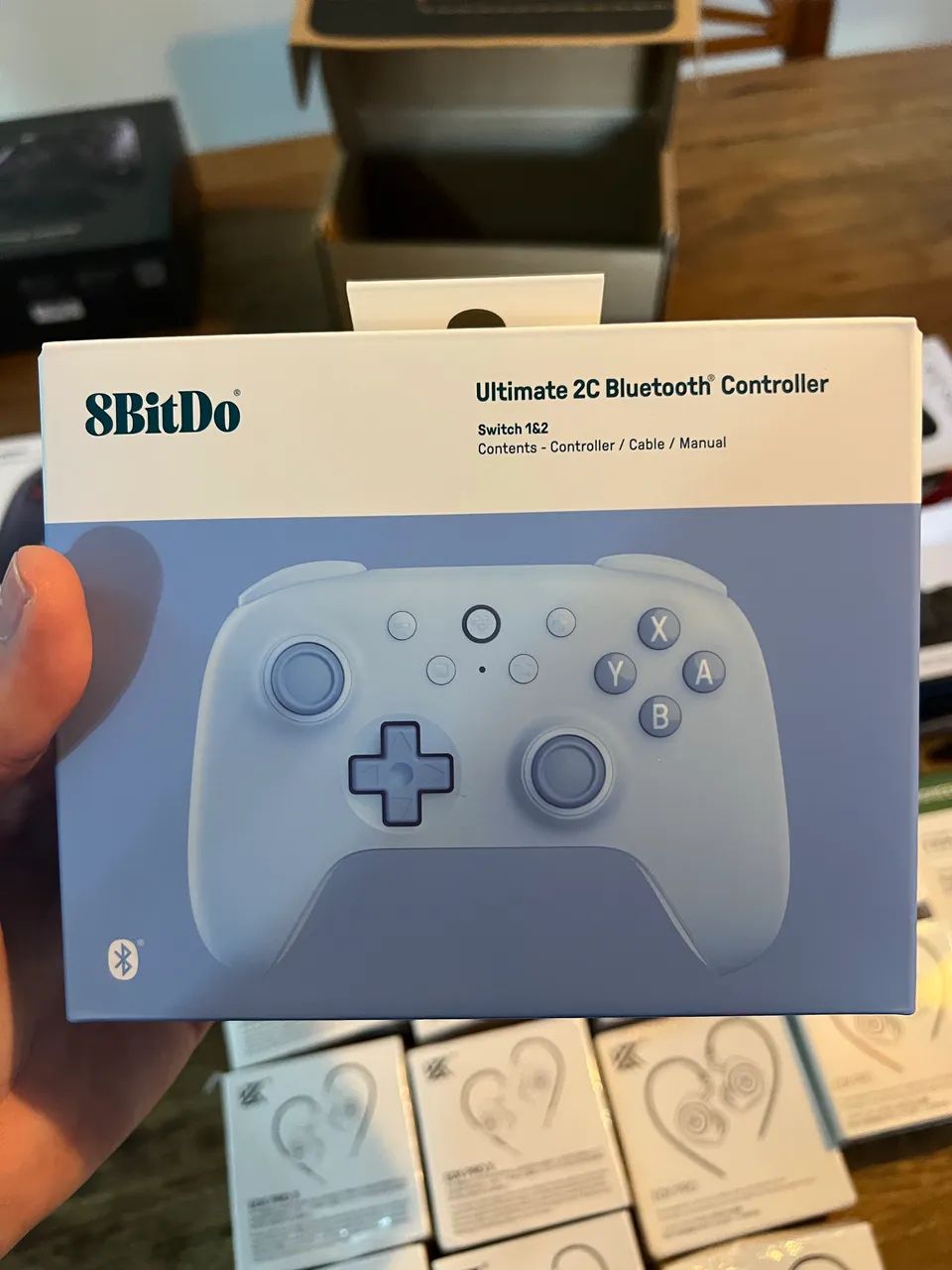 Controle 8bitdo 2C azul  - Foto 2