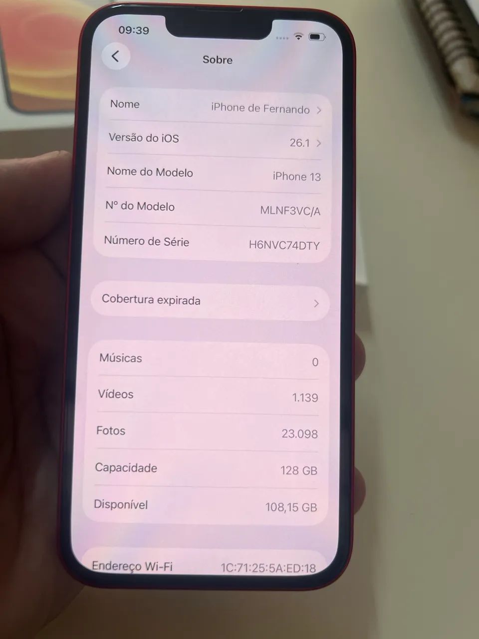 IPhone 13 128gb vermelho - Foto 2