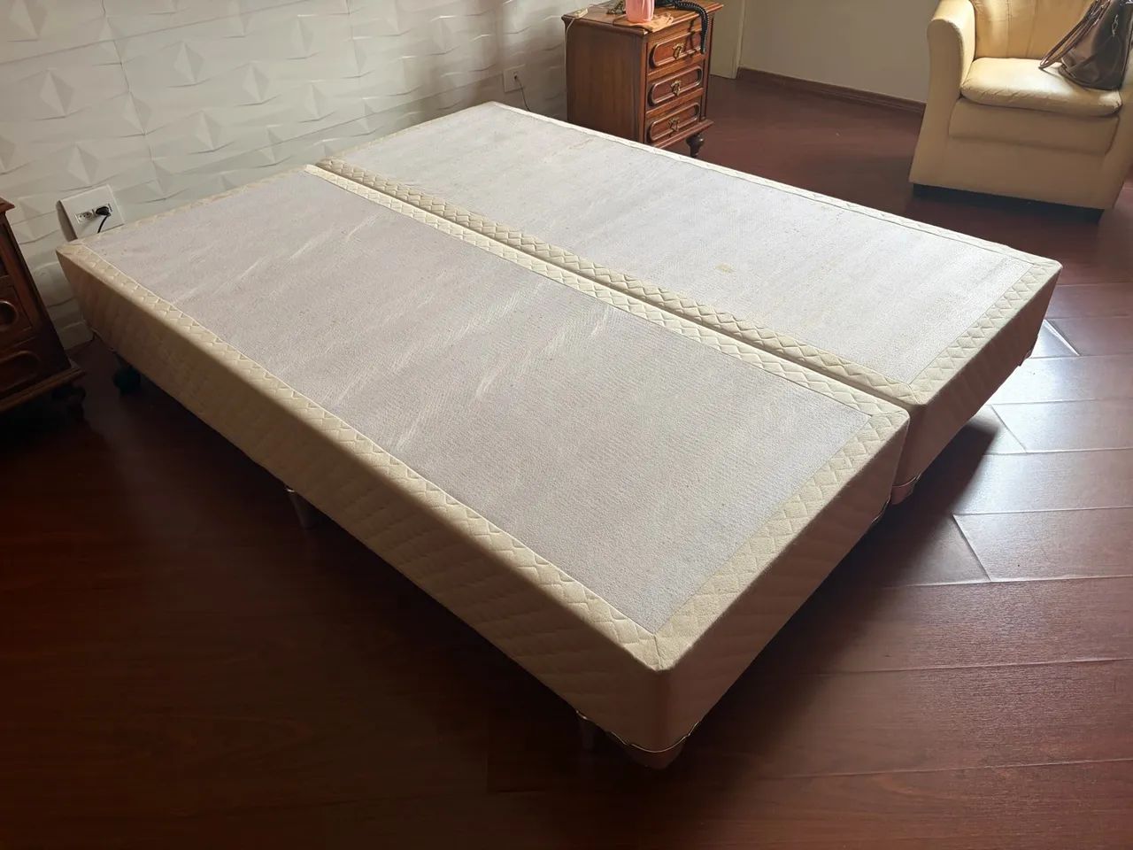 Cama box queen size bipartida - Foto 2