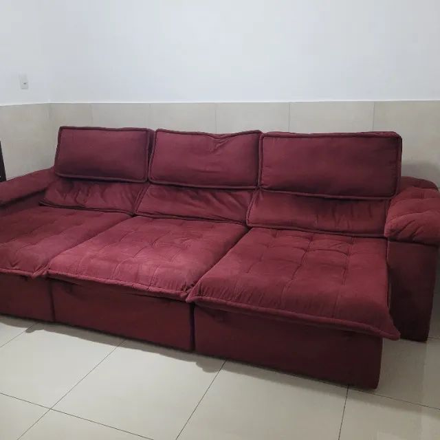 Sofa Retrátil Reclinável 6 Lugares - Foto 4