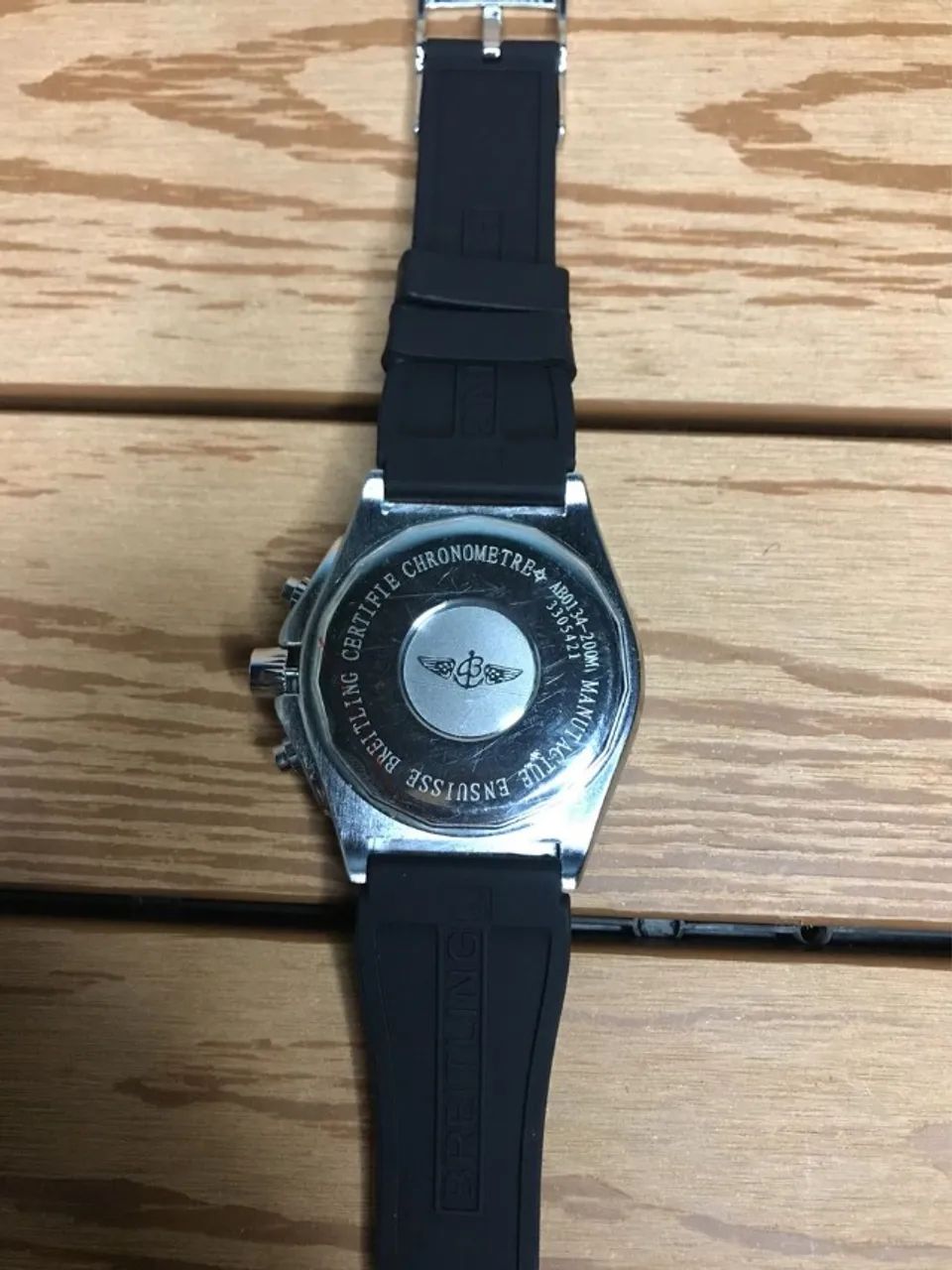 relógio breitling chronometre preto - Foto 2