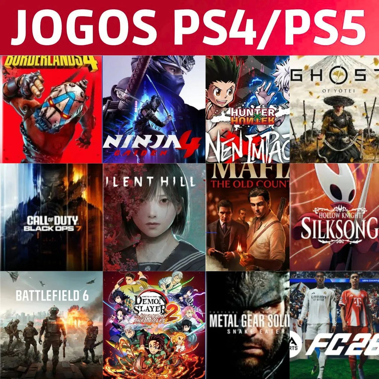 Jogos para ps5 e ps4 