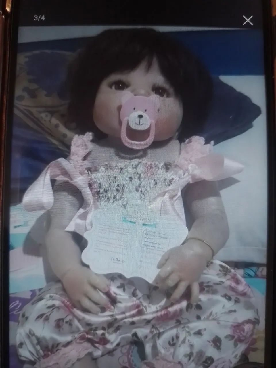 Boneca bebê pink reborn - Foto 3
