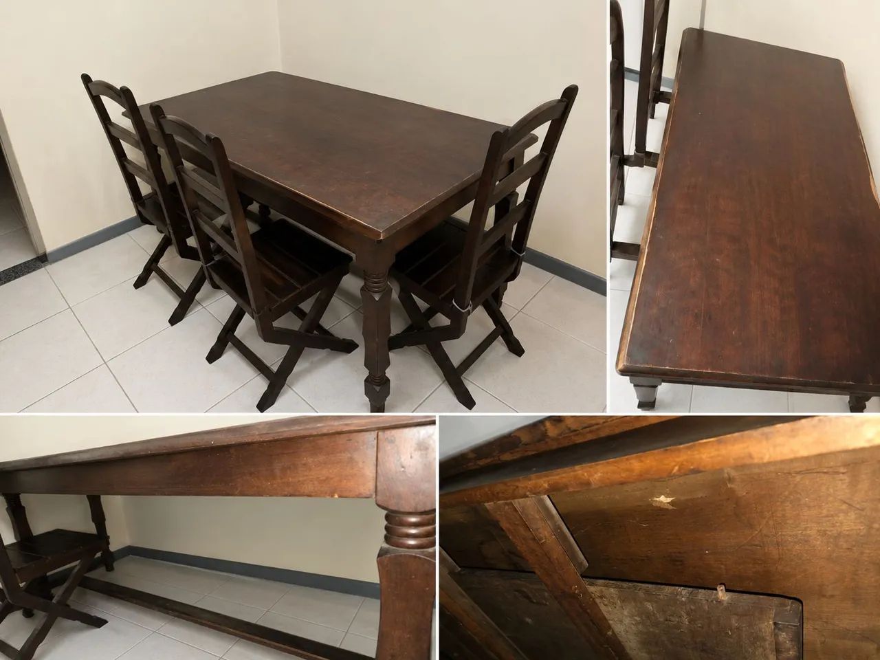 CONJUNTO DE MÓVEIS DE MADEIRA MACIÇA - OPORTUNIDADE! - Foto 3