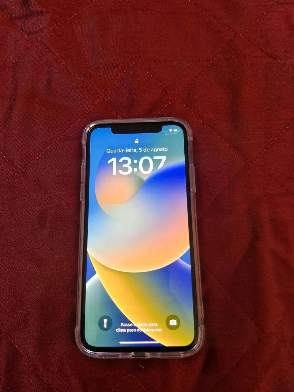 iPhone X (Branco) - Face ID Ok / Tela Impecável (Bateria 73%)