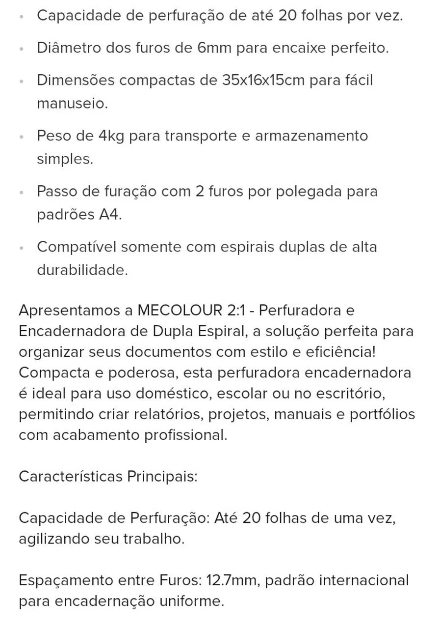 Encadernadora Mecolour 402625162012928003