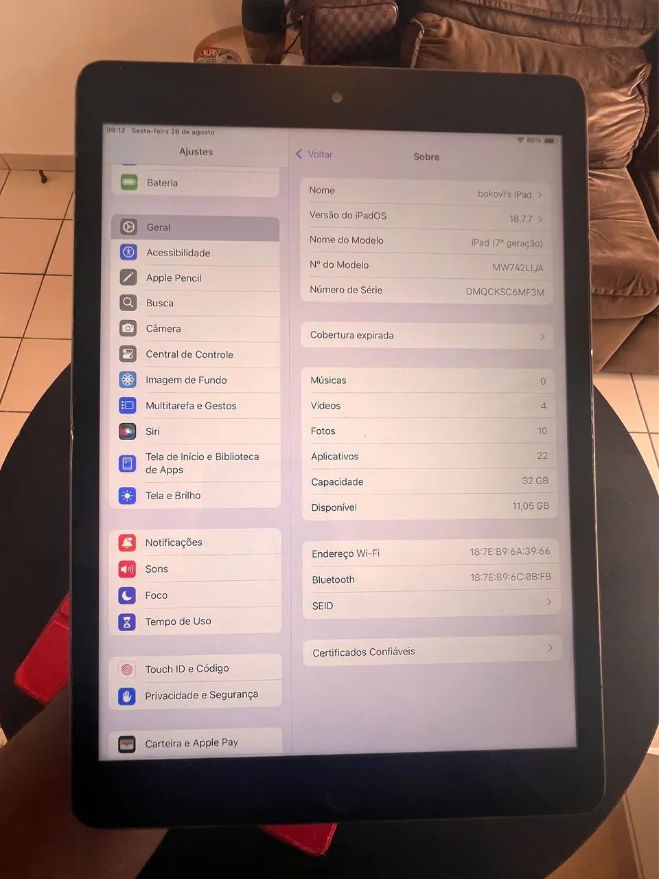 iPad 7a 10.2 sem Touch ID - Foto 3