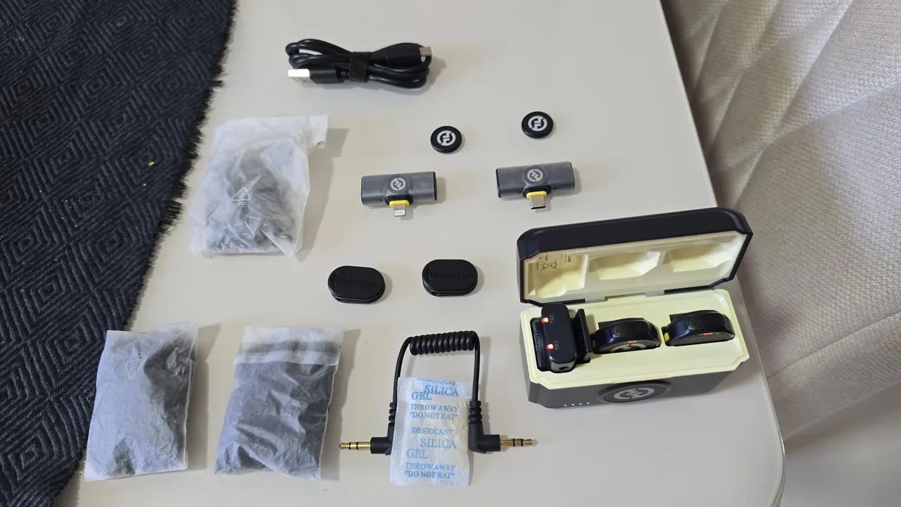 Microfone de Lapela Lark M2 Combo Completo Hollyland  - Foto 3