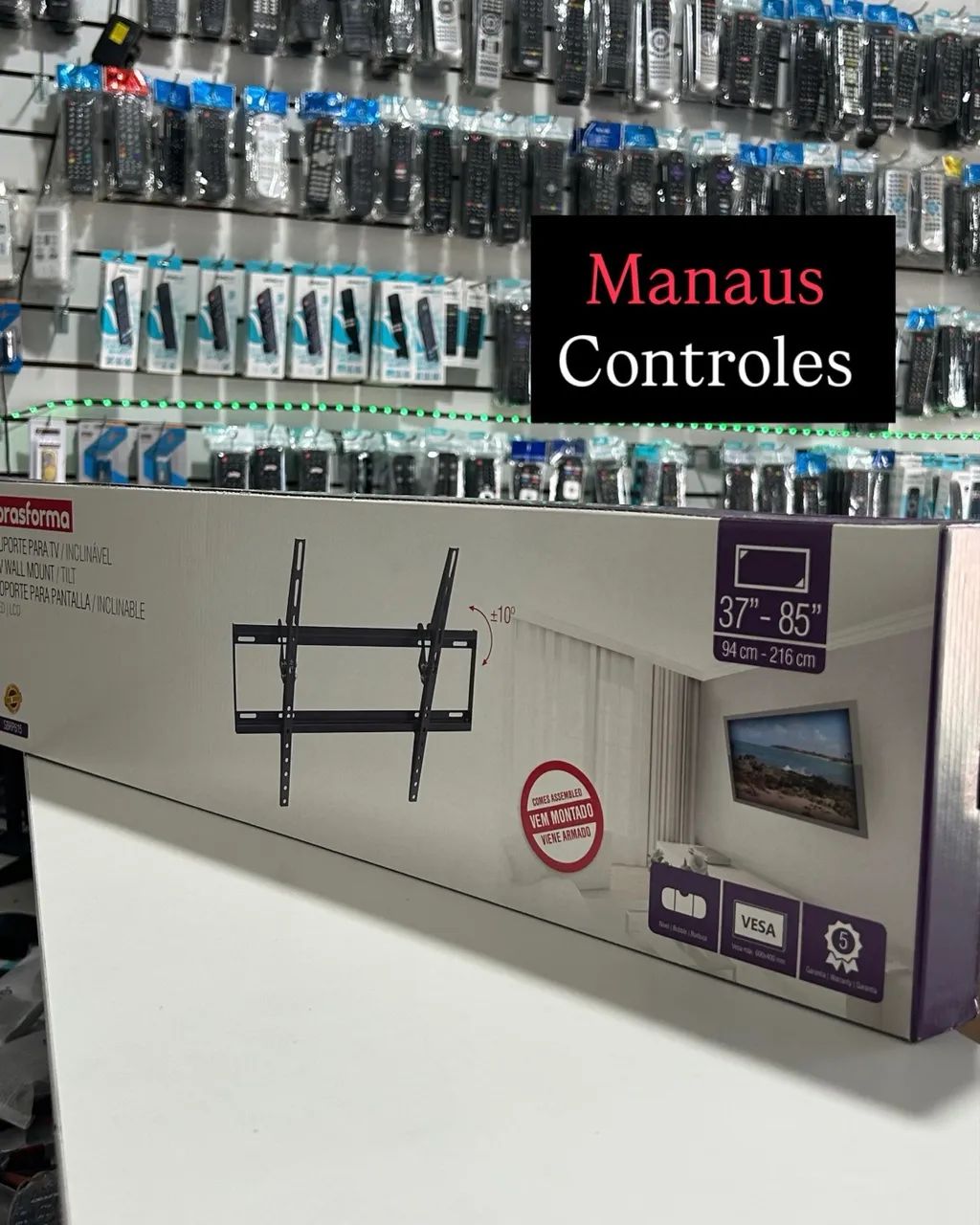 Suporte de Trilho Ultra Slim para Tv de 37 a 85 Polegadas ( Promoção )