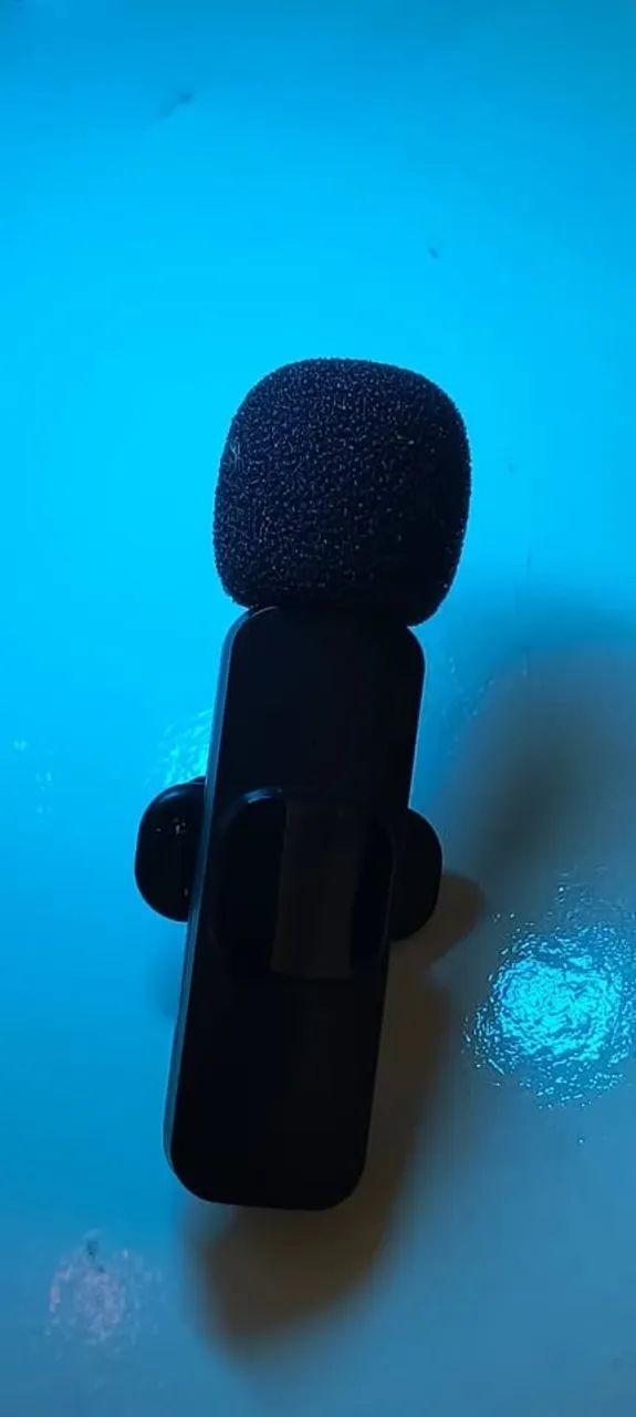 Microfone Lapela Sem Fio Duplo Para Celular Usb-c 2 Em 1 - Foto 2