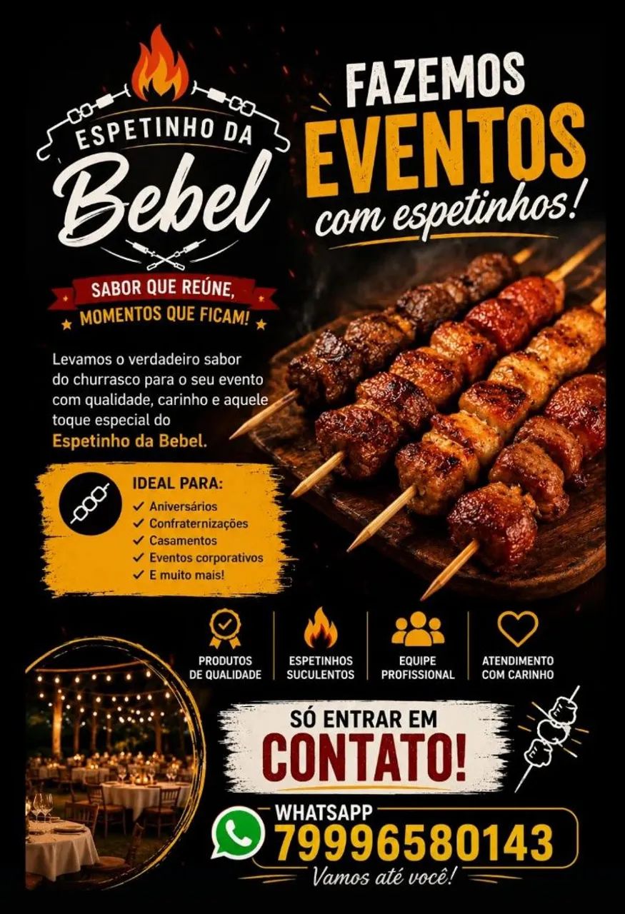 Churrasco Grelhados na brasa em espetos. - Foto 2