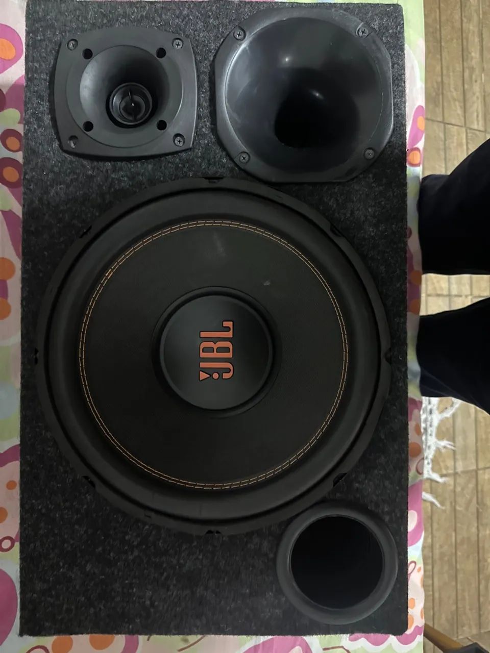 Caixa Trio Completa Jbl Selenium 12 Polegadas+ módulo + Drive - Foto 4