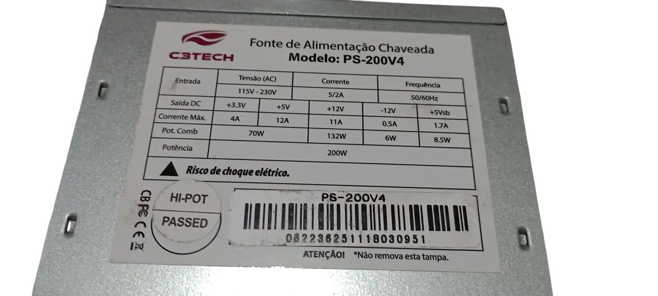 Fonte Catech 200W Home office 