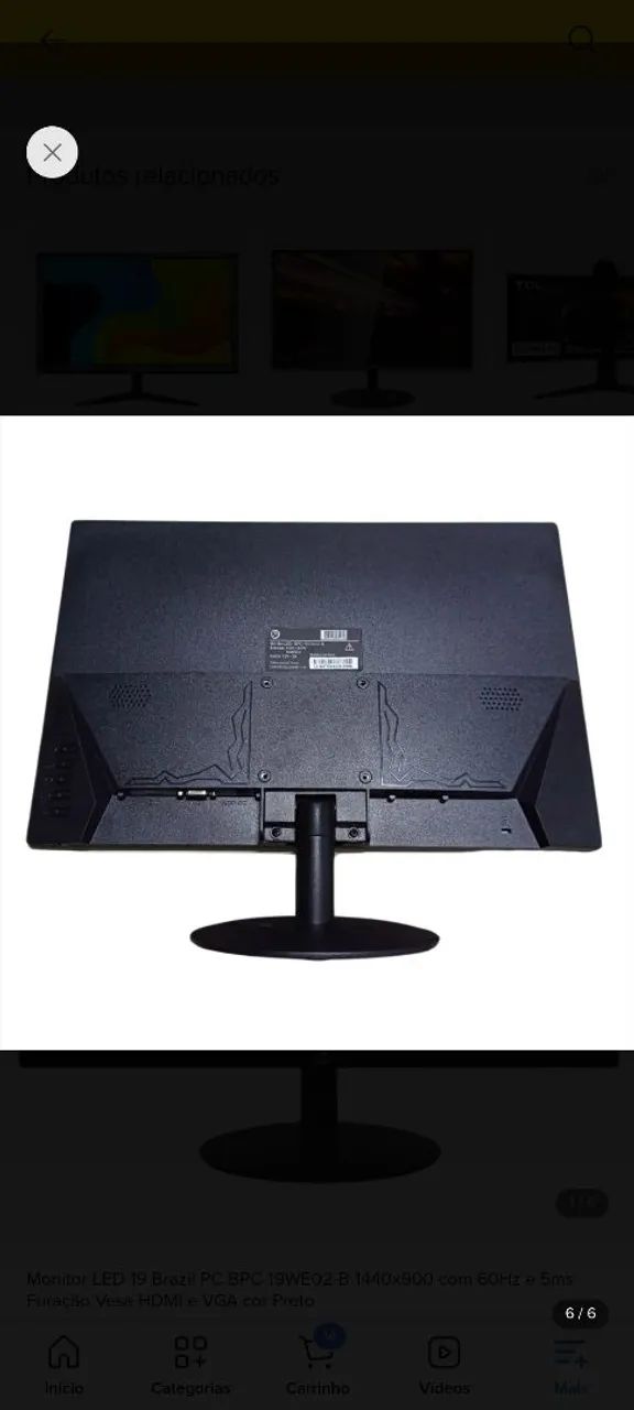 Vendo kit monitor Brazil Pc19 polegadas com teclado e mause  - Foto 2