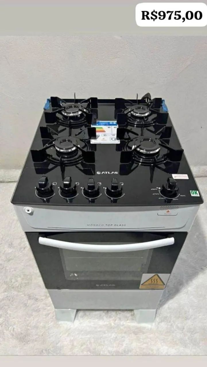 Fogão Atlas 4 bocas com forno