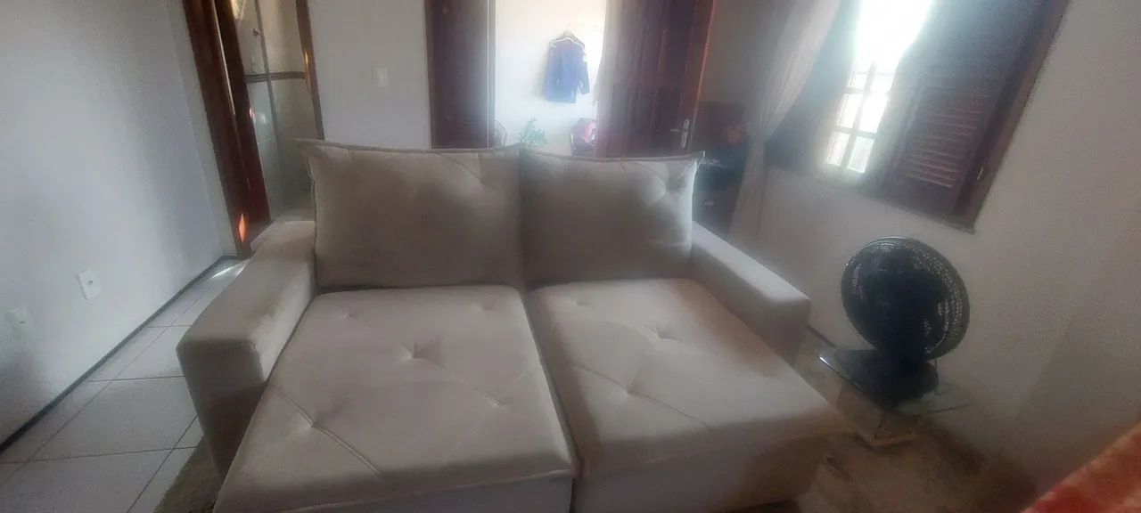 Sofá retrátil 3 lugares 