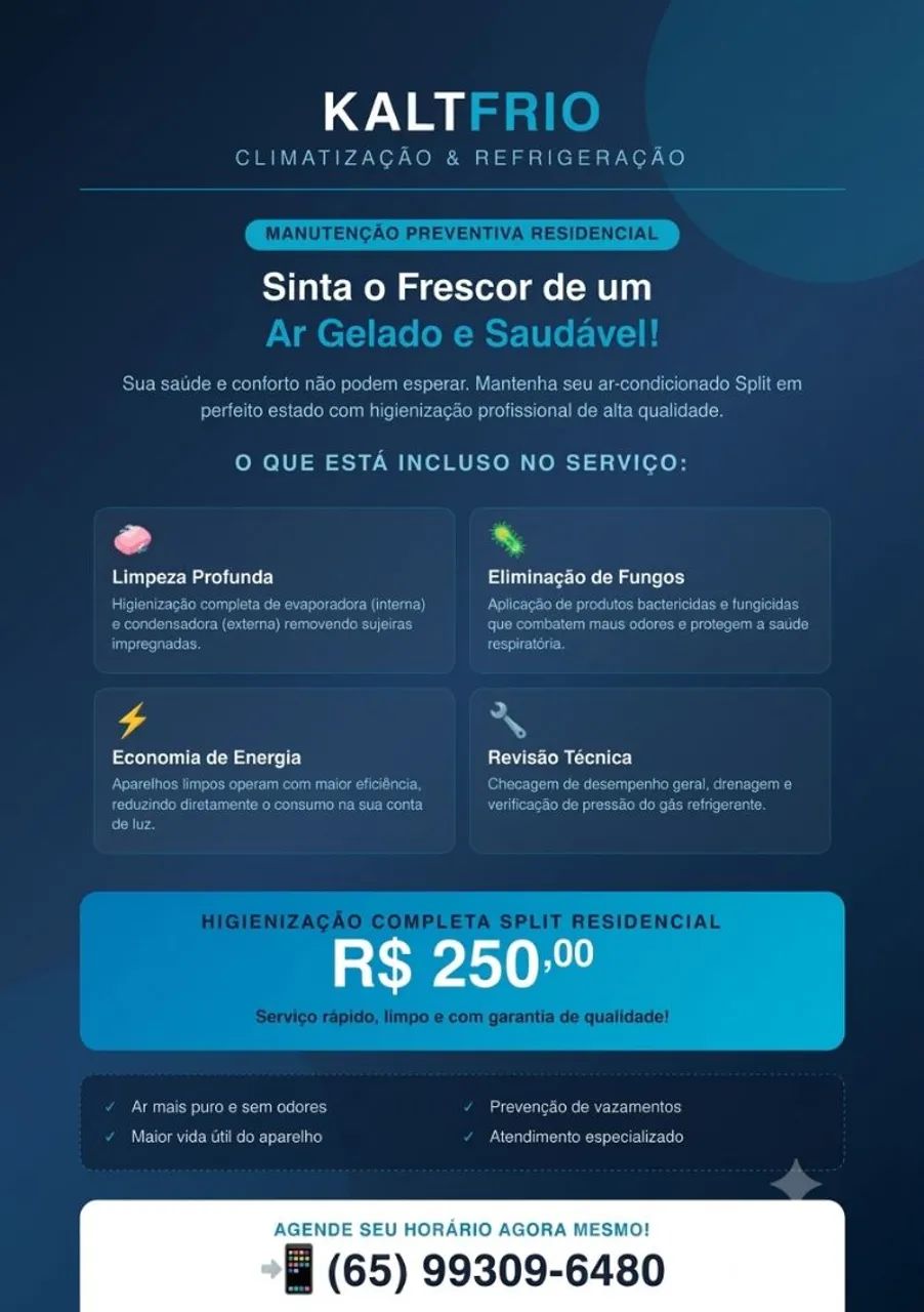 Manutenção de Ar condicionado Split 