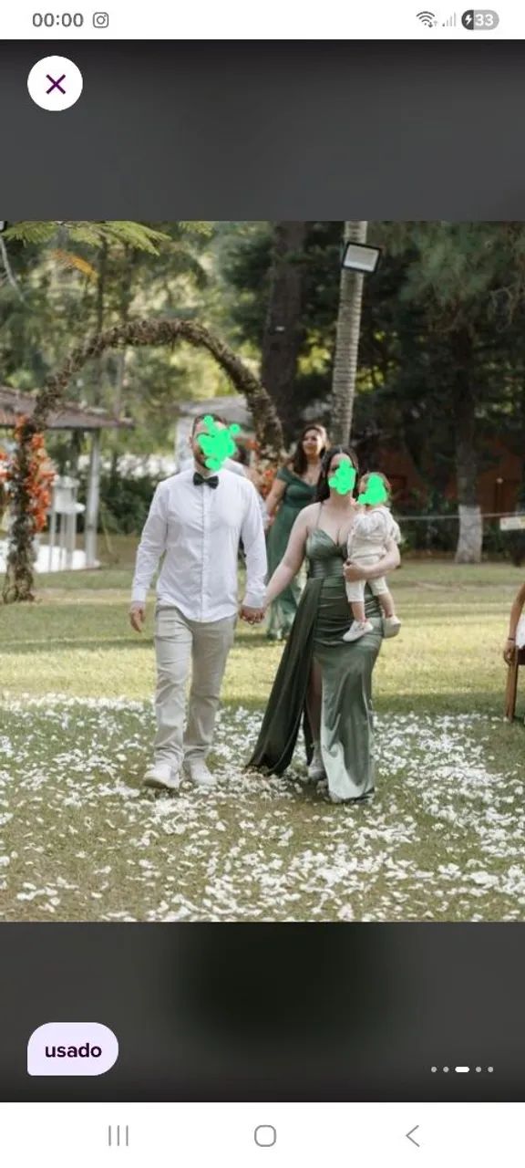 Vestido Longo Verde Oliva - Foto 3