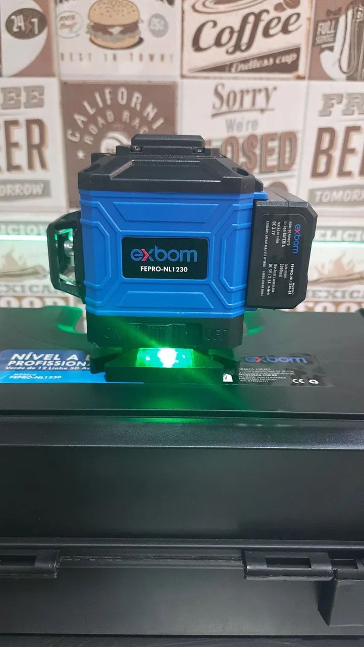 Nível a Laser Profissional 12 Linhas + Tripé - Foto 5