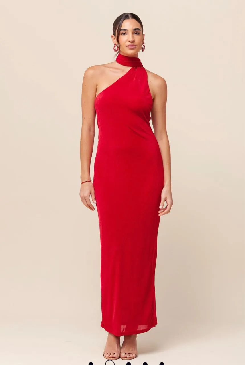 Vestido vermelho elegante 