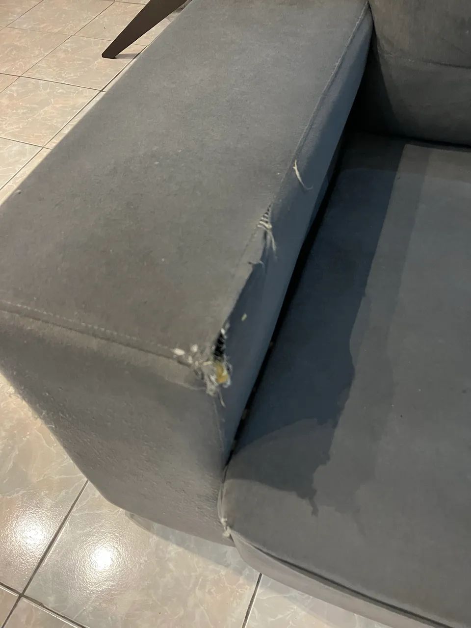 Sofa retratil cinza - Foto 2
