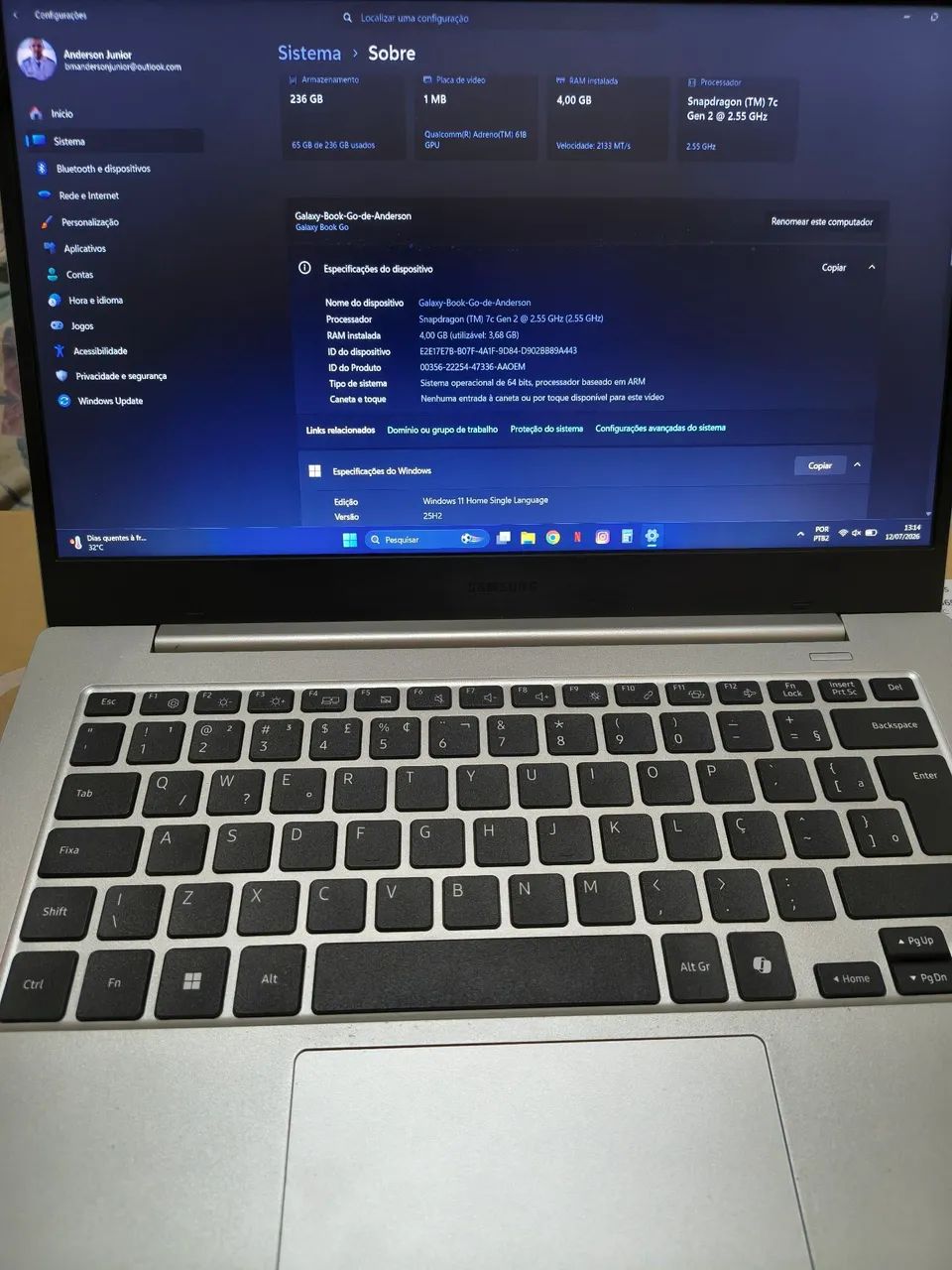 Notebook Samsung Galaxy Book Go - Foto 3