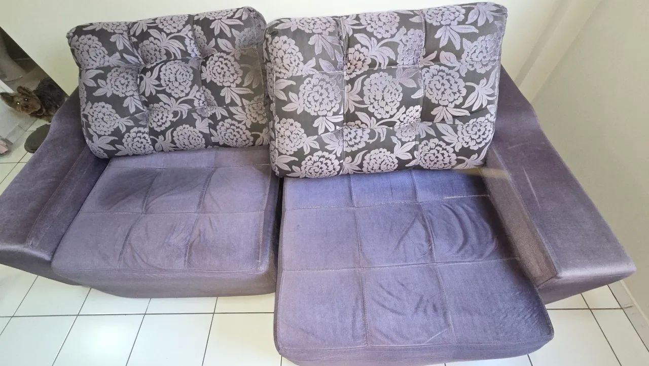 Sofá Retrátil e Reclinável - Vira Cama