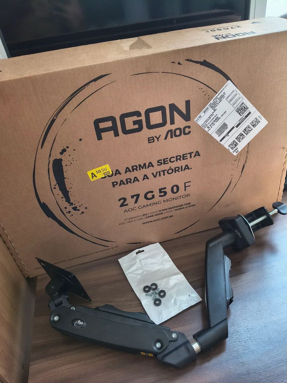MONITOR AOC AGON 27G50F + BRAÇO ARTICULADO  - Foto 2