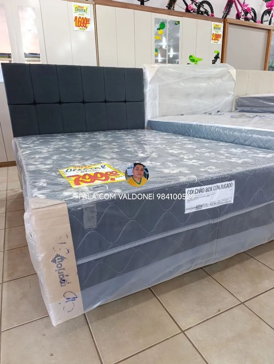 CAMA BOX CASAL ESPUMA D28?CHAMA NO WHATSAPP *29?