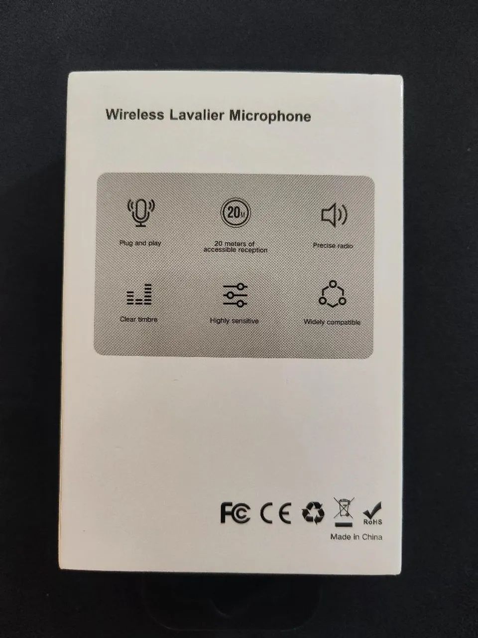 Microfone de lapela sem fio - NOVO NA CAIXA - Foto 4