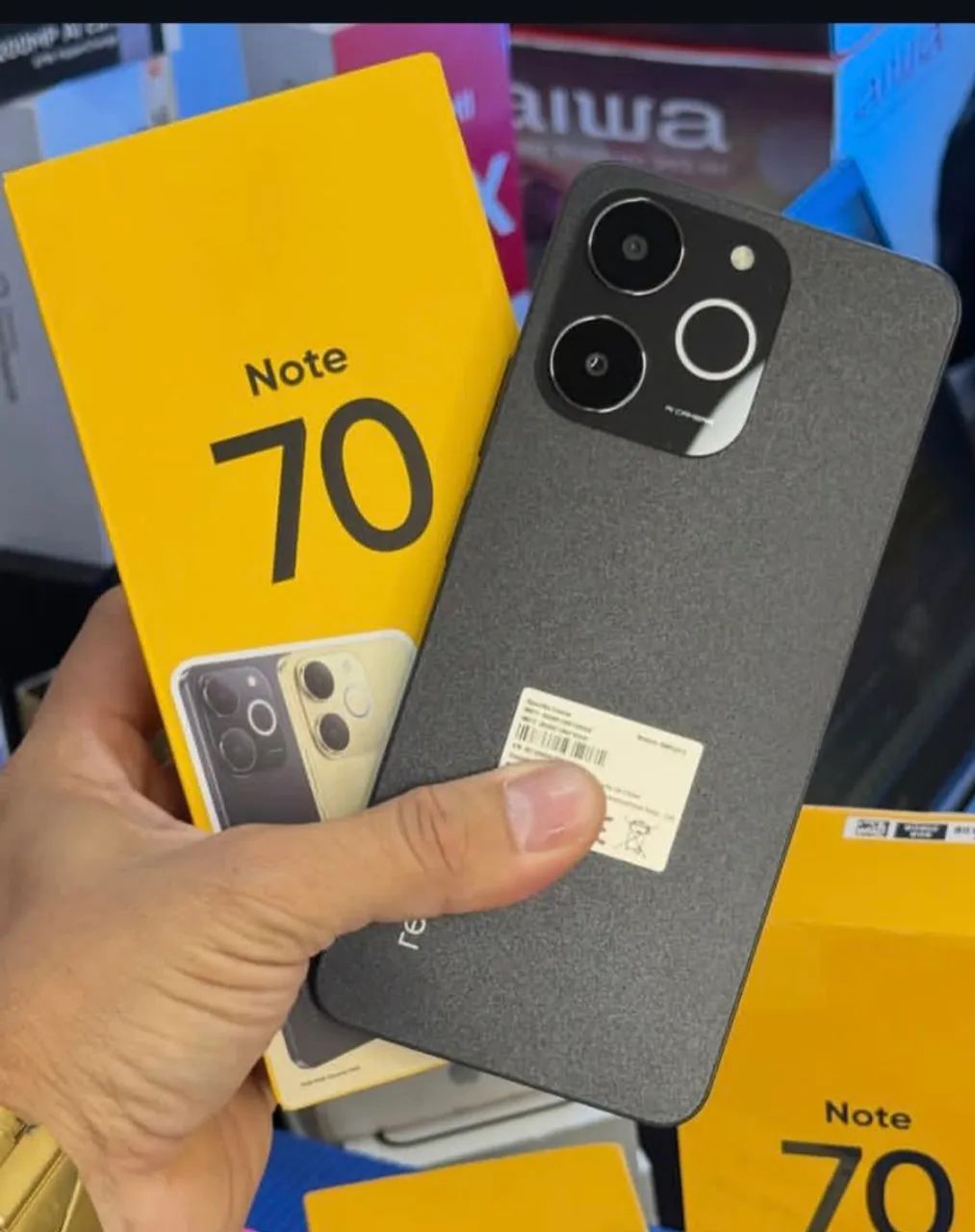 Celular Note 70 - Realme tela de 6.74P - 128Gb - Preto