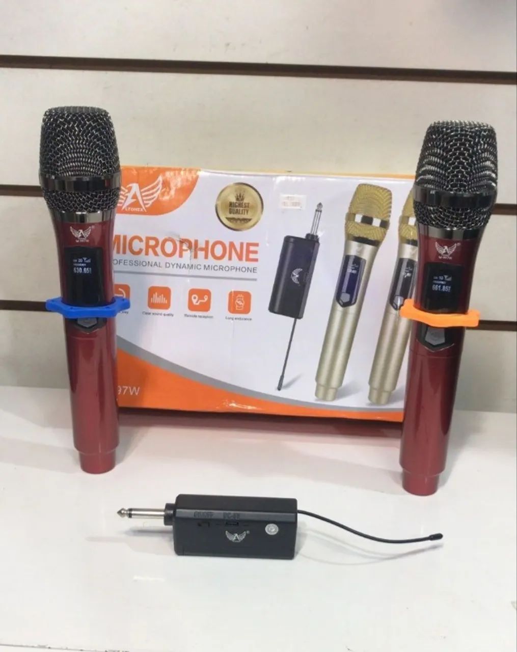 Microfones Sem Fio Com Painel Altomex M-997W/lukton ht-012 - Foto 3