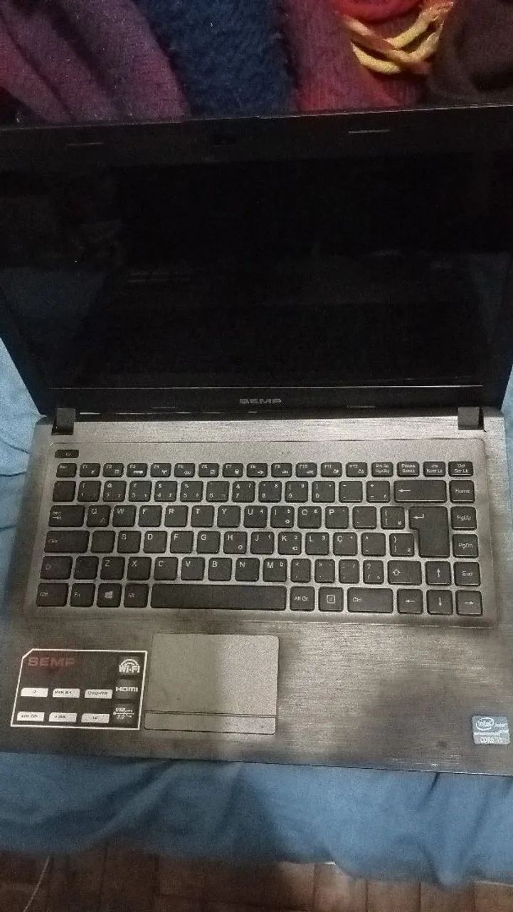 **PraSair** Notebook Semp I3, 4 de Ram, sem HD, carcaça ruim, no estado - Foto 2