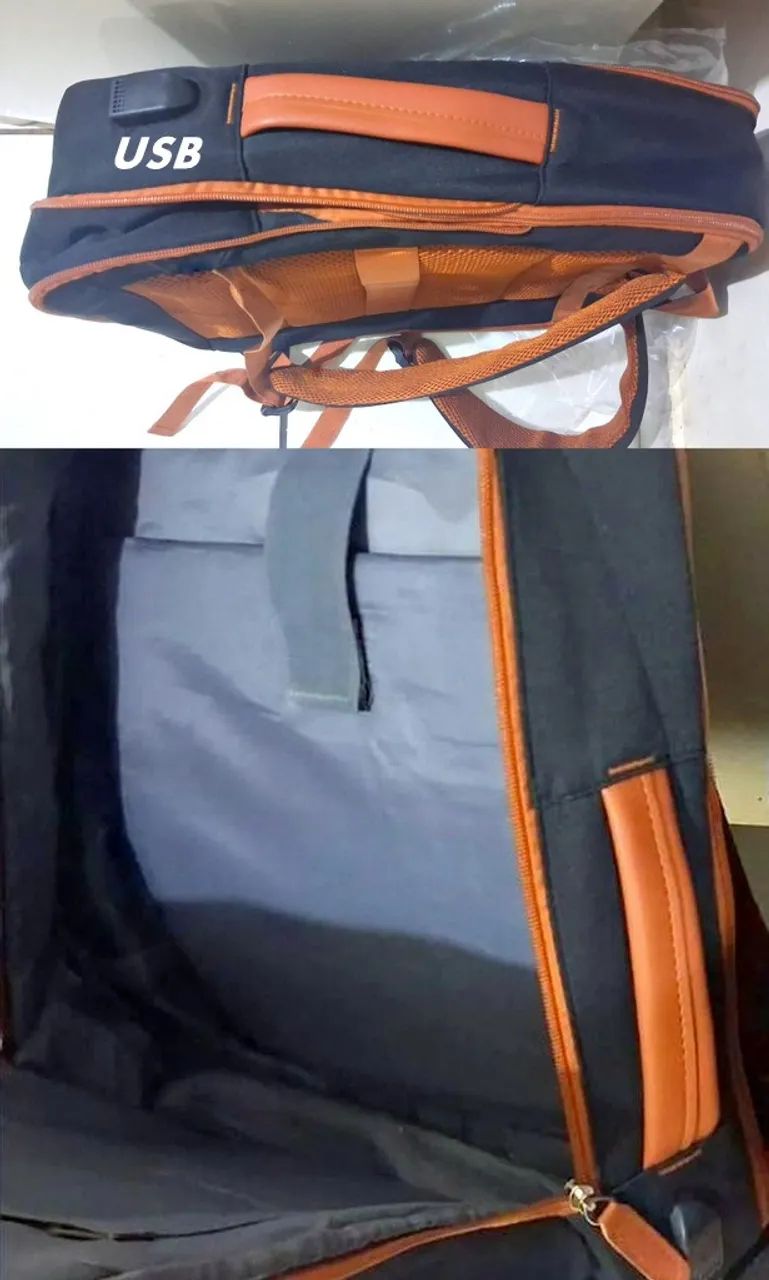  Mochila Executiva Nova com Zíper Expansível e Saída USB (Entrega Grátis) - Foto 2