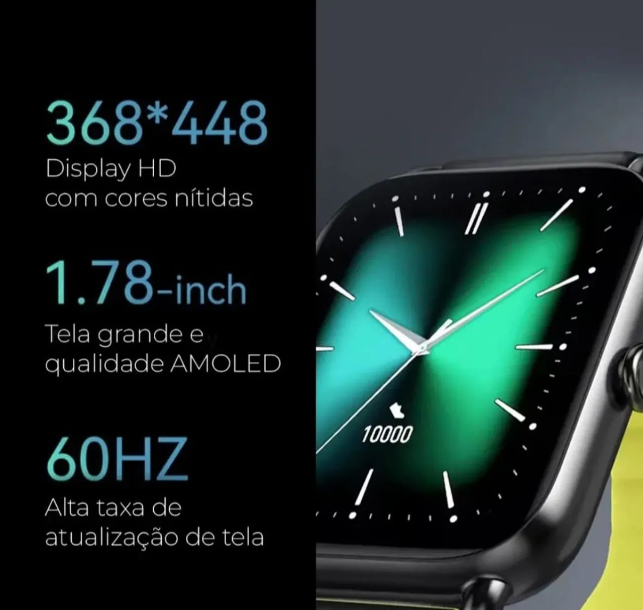 Relógio Smartwatch Haylou Rs4 Plus Tela 1.78 Pol. Preto Preto Imã Preto Preto - Foto 4